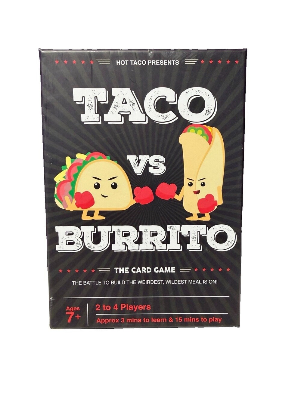 Taco vs Burrito The Card Game For 2 To 4 Players Ages 7+ By Hot Taco Great Cond